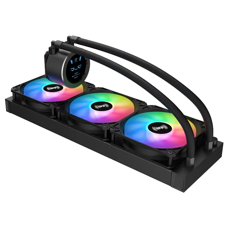 Multi-compatible All-in-one CPU AIO Water Cooler Compatible with Efficient Control Pump 360mm Liquid Water Cooling
