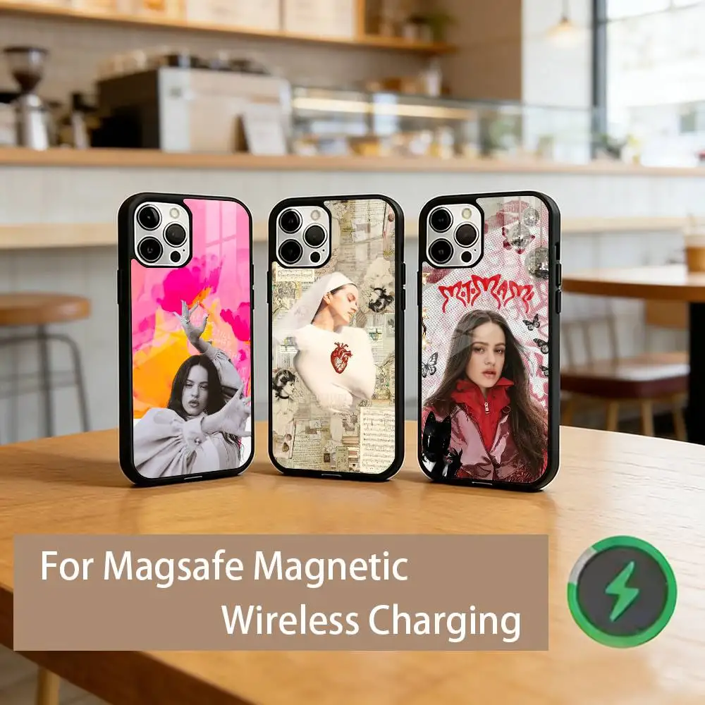 

R-Rosalia Singer Phone Case For iPhone17,16,15,14,13,12,11 Plus,Pro Magnetic with Magsafe Wireless Charging
