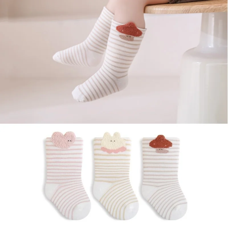 

3Pairs/Lot Baby Socks For Girls Boys Fashion Cute Cartoon Autumn Winter Kids Boy Girl Socks Cotton Infant Toddler Sock 0-5Years