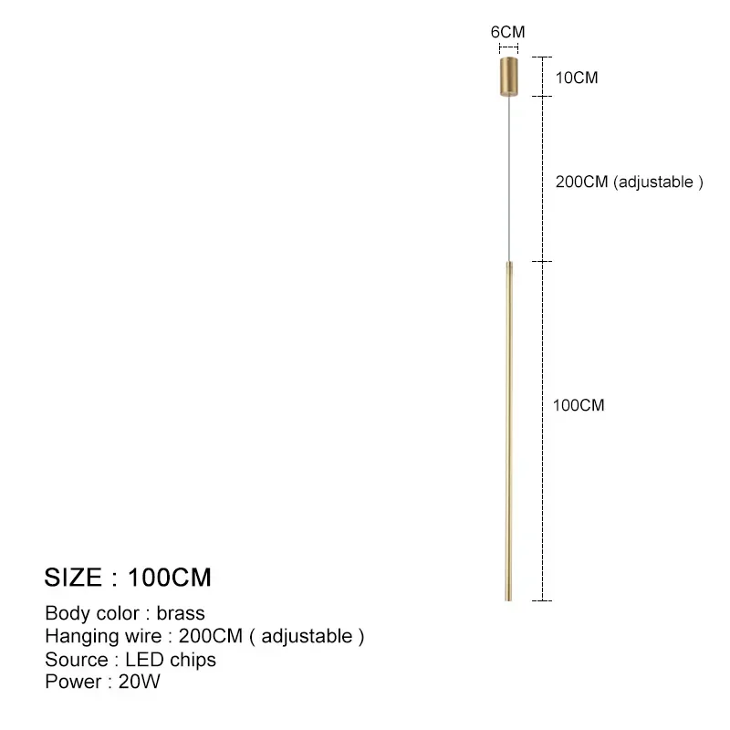 Moderne LED langere hanglampen eetkamer slaapkamer decor nachtkastje zwarte achtergrond hanglamp kroonluchters restaurantarmaturen