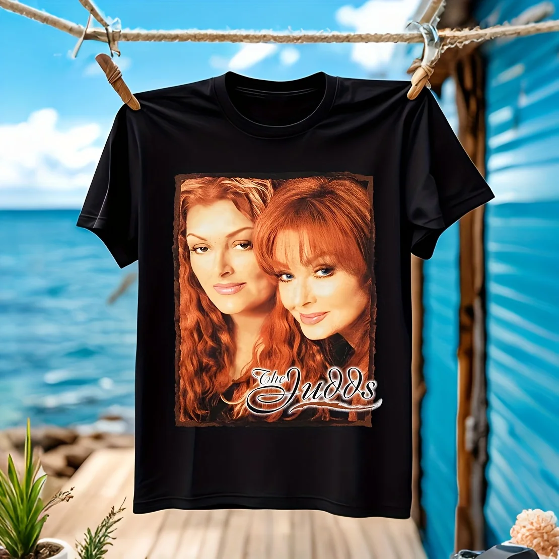 

Винтажная мужская футболка The Judds Concert Tour, 100% хлопок, повседневная, дышащая, удобная, для активного отдыха, доступна в различных стилях.
