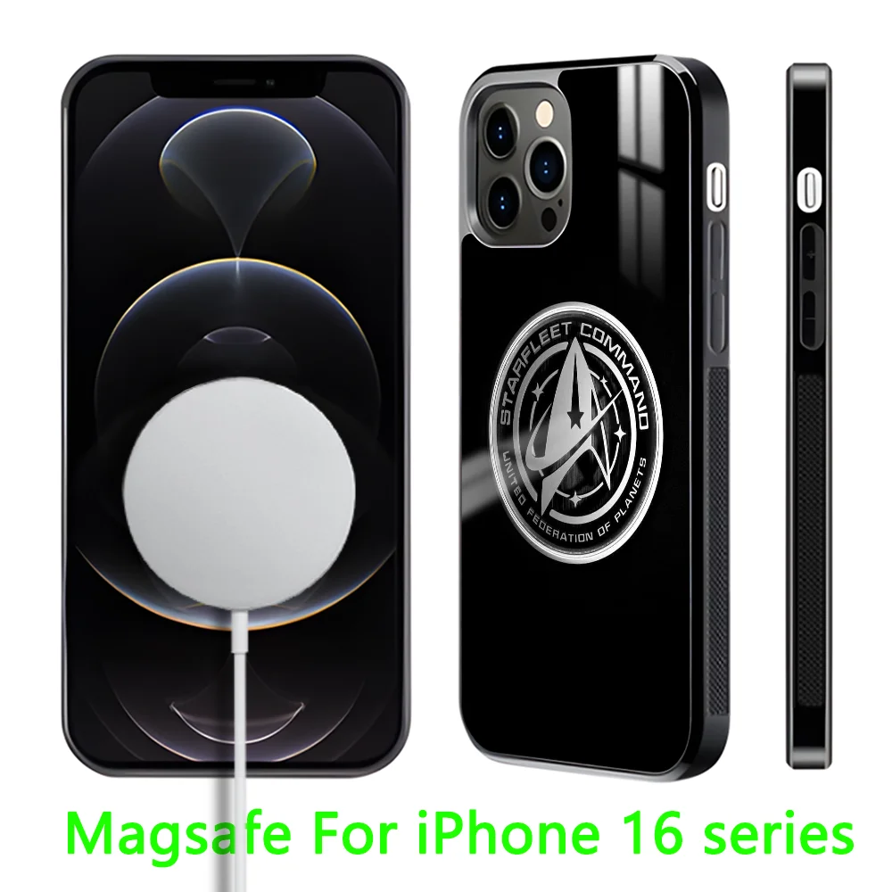 S-Star Movie T-Trek Ships Phone Case For iPhone 16 15 14 13 12 11 Pro Max Plus Mini Magnetic Magsafe Wireless Charging Cover