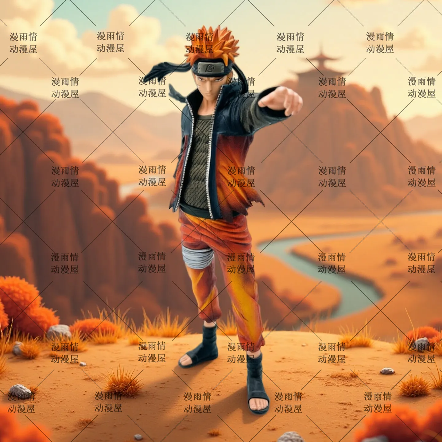 

Naruto Anime Merchandise Collectible Decor Desktop & Pc Case Figurine Cool Blond Naruto Anime Model Gift For Anime Fans