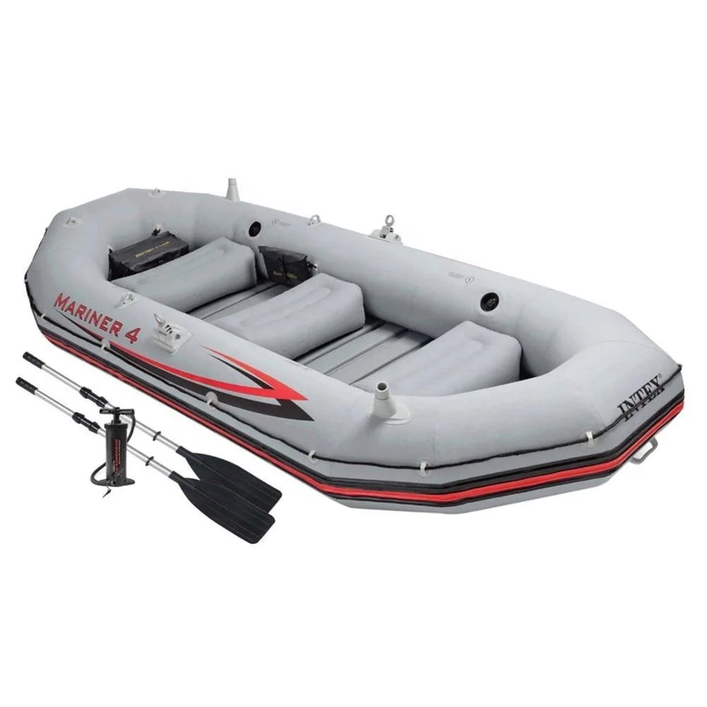 

Intex 68376 4 Person Inflatable Mariner Boat Set