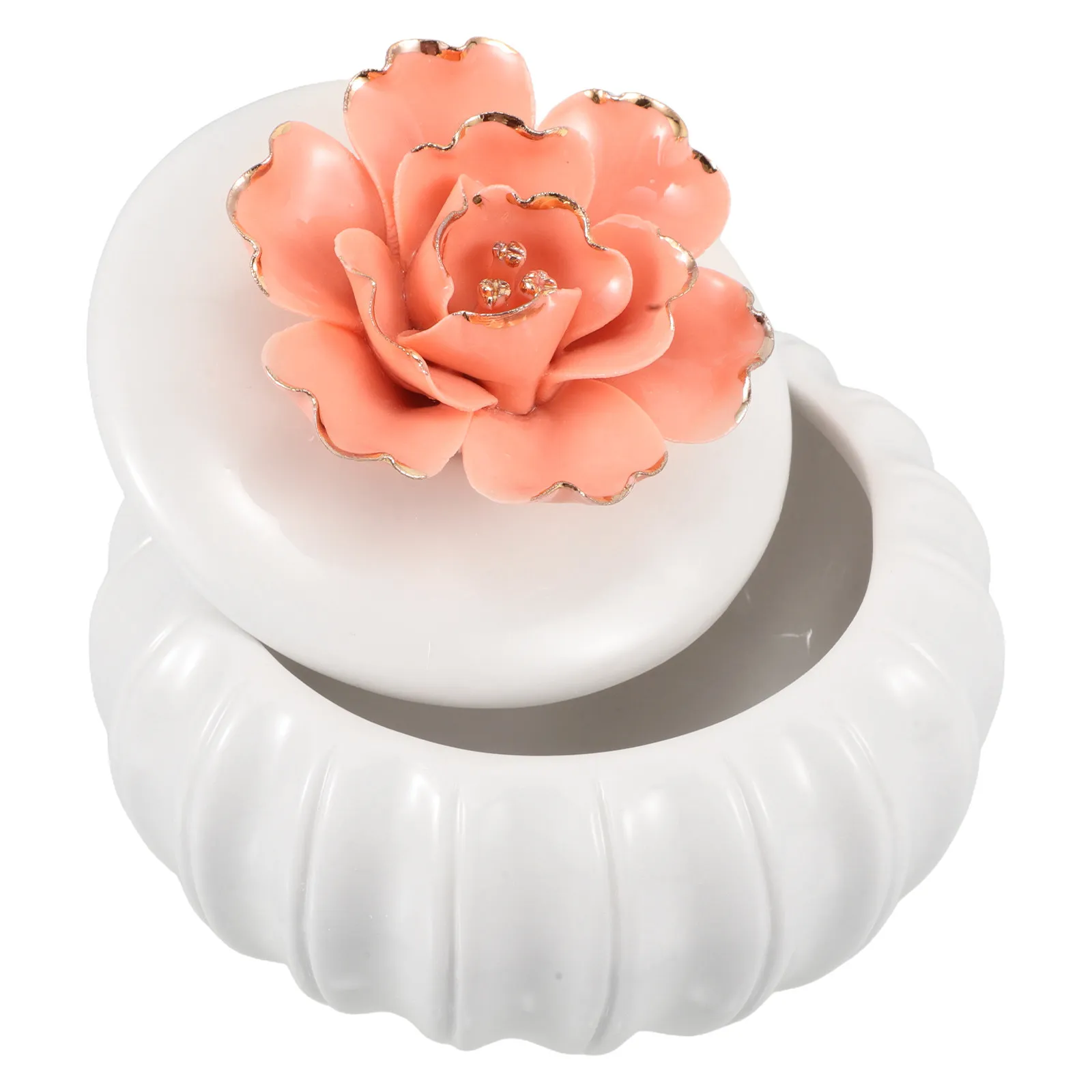 

Nordic Style Ceramic Jewelry Storage Jar Hand Painted Trinket Box Necklace Ring Organizer Decorative Keepsake Case