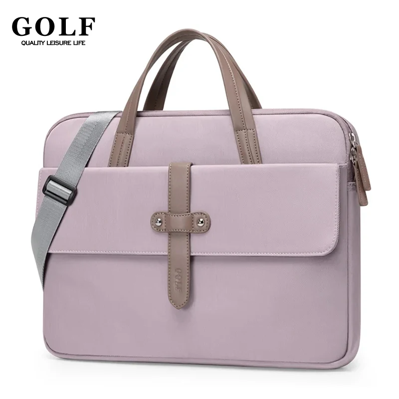 GOLF Fashion Laptop Handbag Women Briefcases Bag for 13 14 15.6 Inch Laptop Cross Shoulder Messenger Bags Ladies Notebook Cases