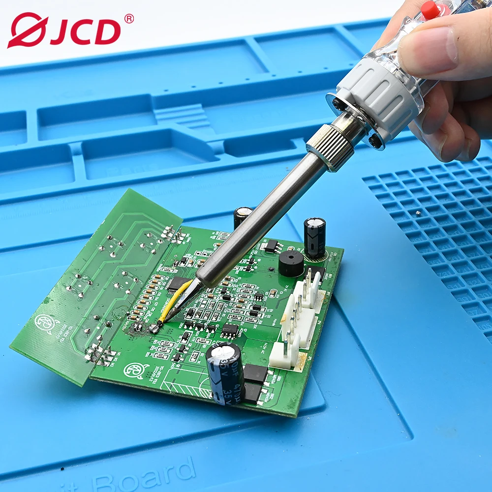 JCD New Electric Soldering Iron 100W 110V/220V Adjustable Temperature LCD Digital Display With Switch Welding Repair Tools