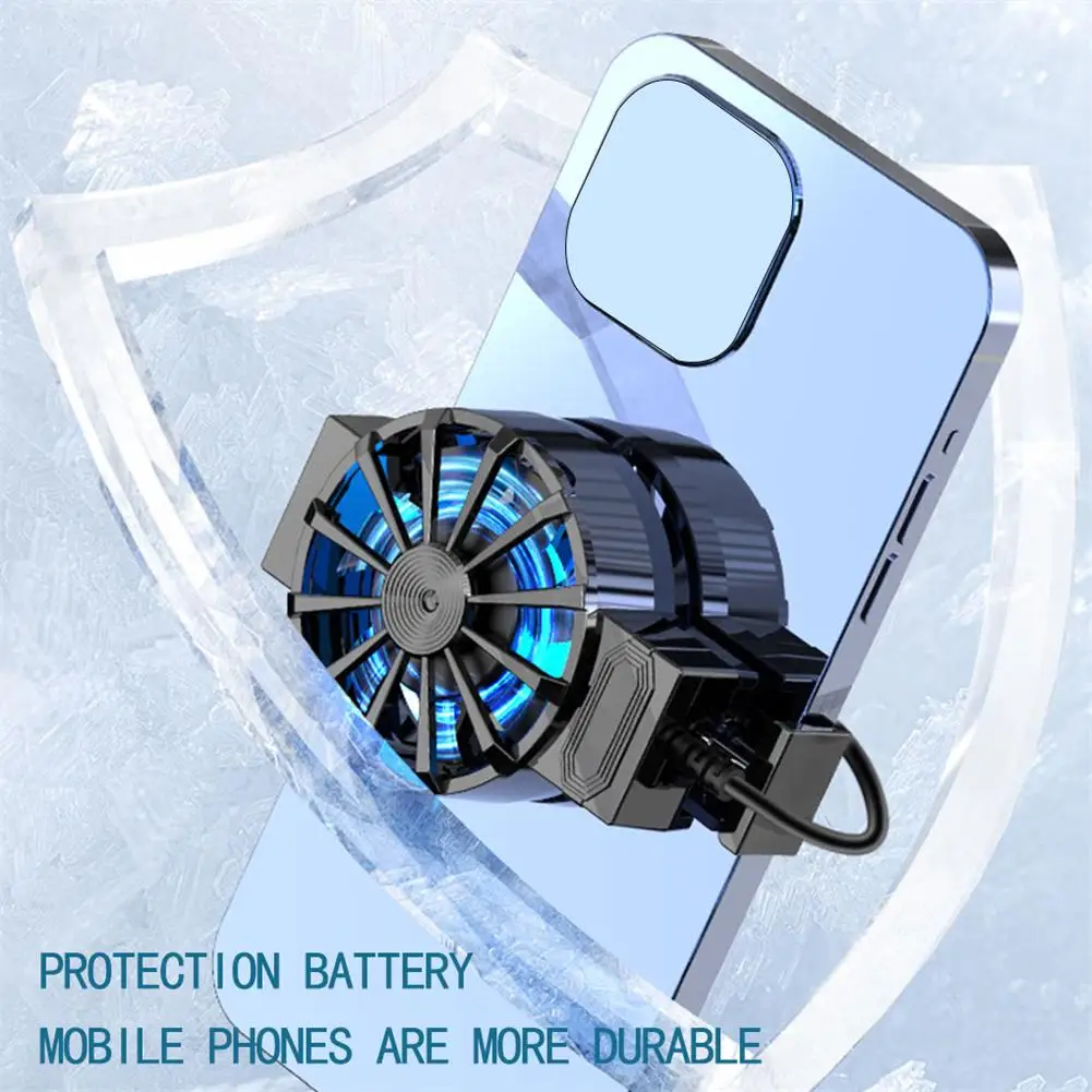 X16 Mobile Phone Radiator Game Wired Cooler Cell Phone Radiator Case Live Streaming Cooler Universal For 4 - 6.7in Smartphones