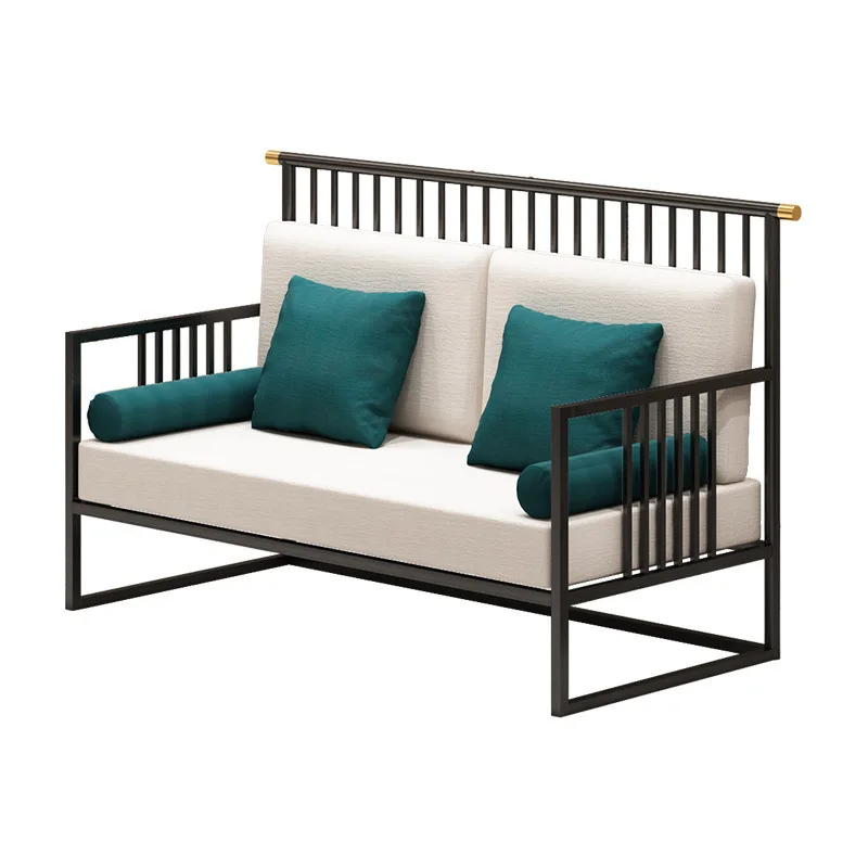 

Shop B & B box wrought iron sofa card seat combination modern simple rest