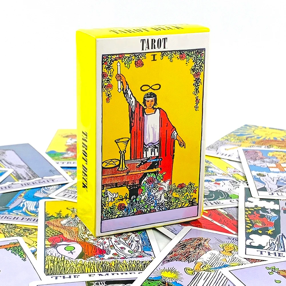 Carte de Tarot classique The Rider, Version anglaise/espagnole, jeu de société de Divination, jeux de vacances, jeu de Tarot d'attente, livret, jouet