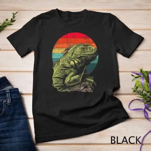 Retro Iguana Sunset - Reptile Herpetologist Herpetology Unisex T-shirt