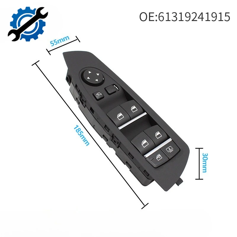 Left Driver Electric Power Master Window Switch Mirror Button 7 series F01 F02 730Li 740Li 750Li 760Li 61319241915