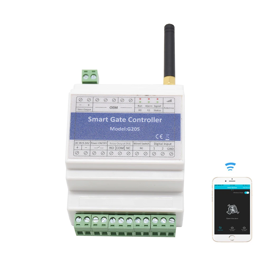 GSM Remote Controller Wired Relay Switch G205 For Gate Door Barrier Shutter Opener (Replace RTU5025)