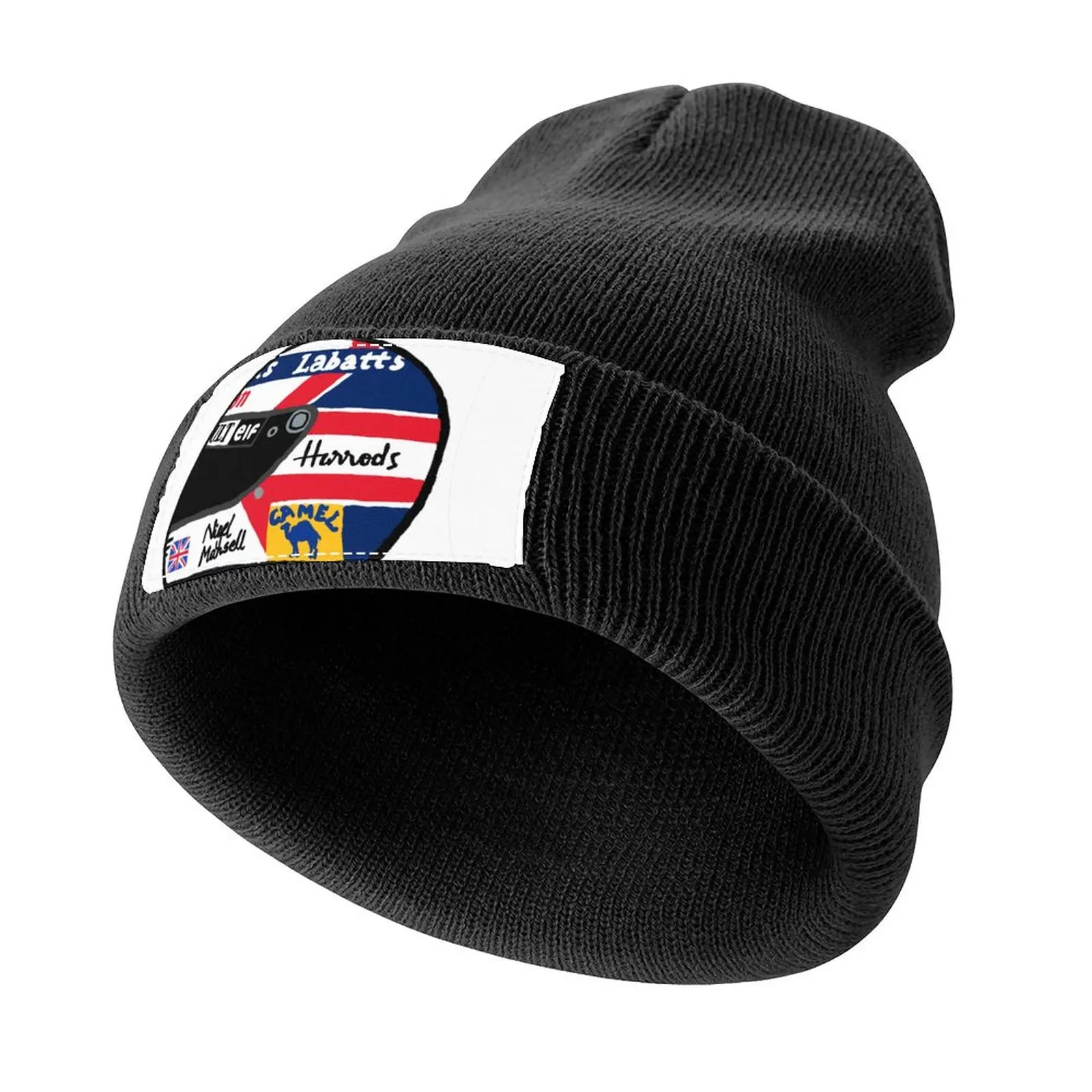 Nigel Mansell Helmet Knitted Cap Luxury Man Hat Trucker Hat Cosplay Men Women's