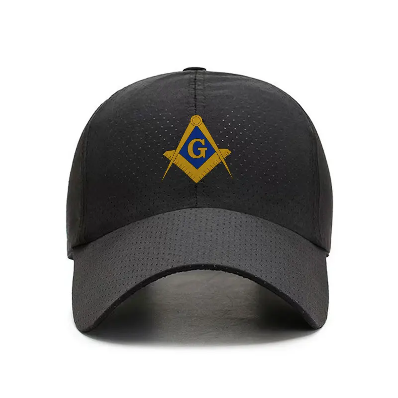 Masonic Freemason Quick Dry Baseball Cap Compass Square Snapback Hat