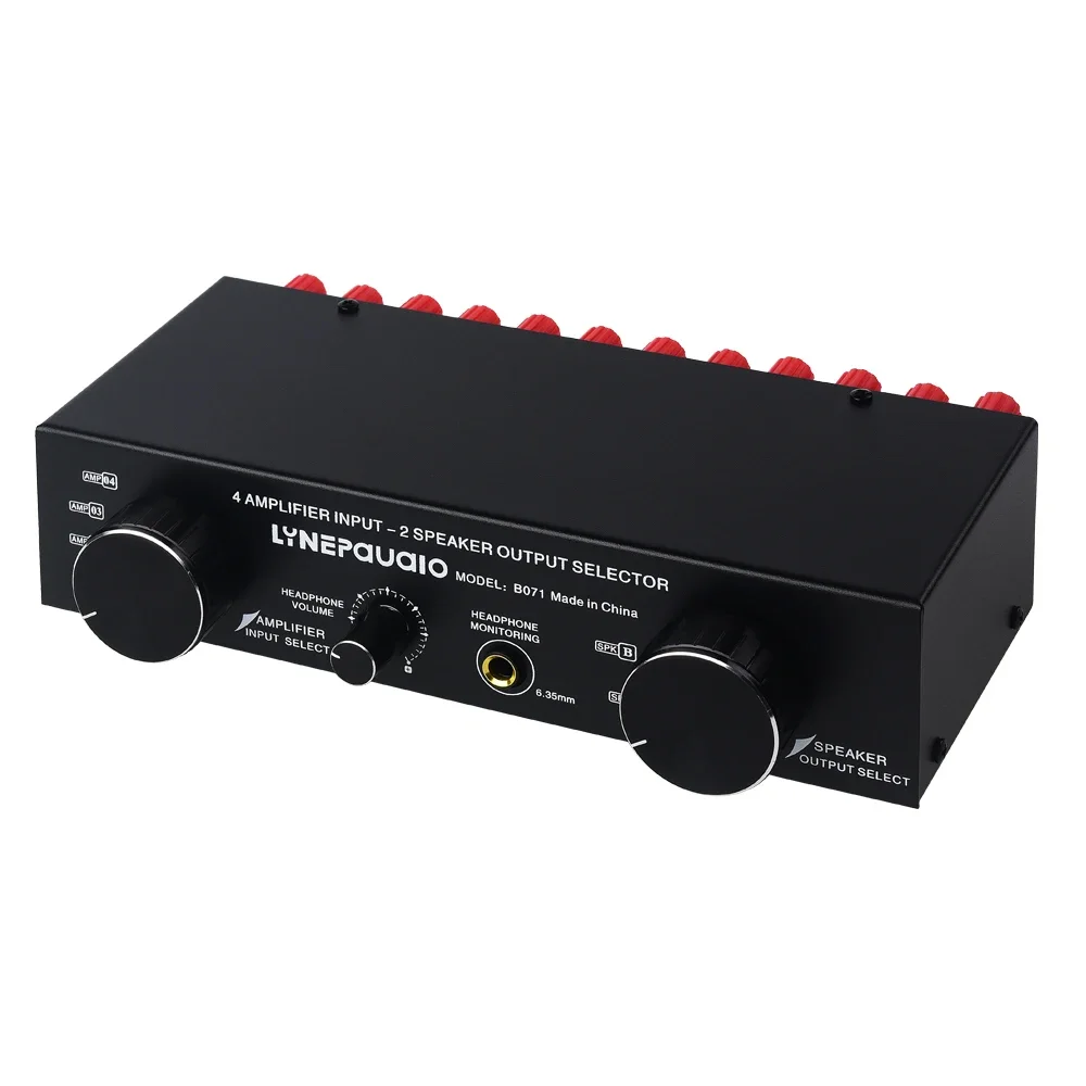 SP-24 Interruttore Audio Stereo 2-in-4-out – Selettore Per Amplificatori E Altoparlanti, Manuale, Base Antiscivolo, Nessun Rumore Di Fondo