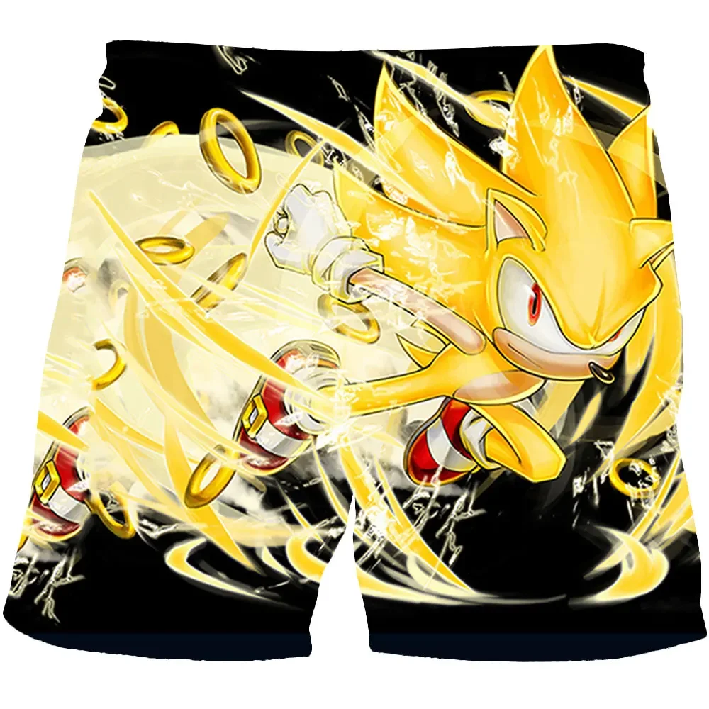 Sonic The Hedgehog Girls Boys Harajuku Beach pants for children Couples Clothes pants For Kids 3D Cartoon Print shorts pants