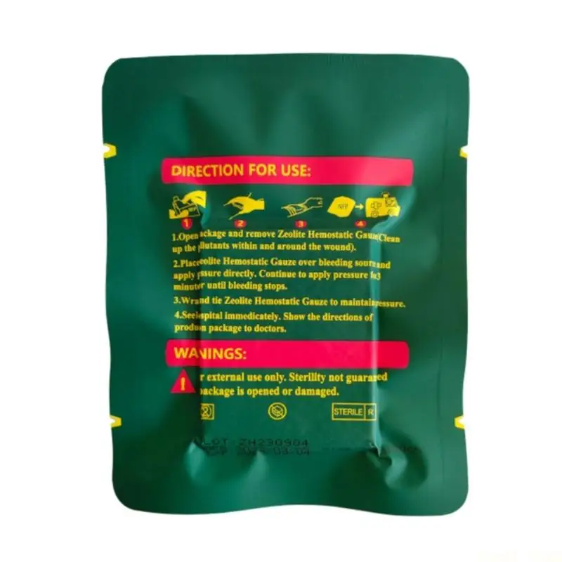 U2JB Z Pattern Folded Zeolite Hemostatic Gauze For Immediate Bleeding Management