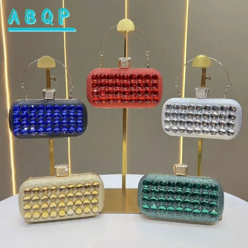 Evening Clutch Luxury Brand Diamond-Encrusted Sparkling Dinner Party Clutch Diamond-encrusted Fashion Shoulder Crossbody Bag