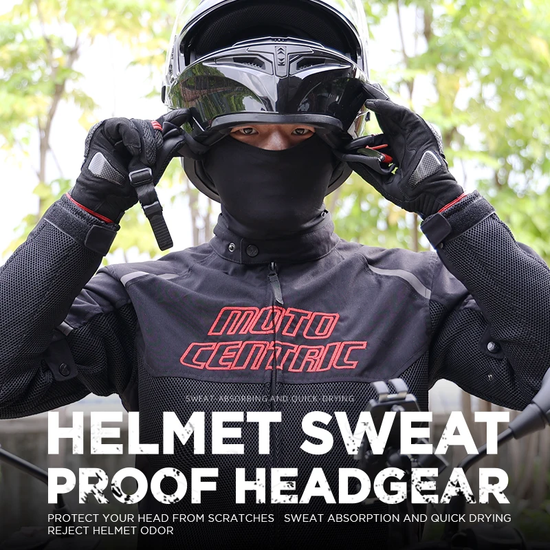 

Summer Motorcycle Helmet Headgear Liner Balaclava Ice Silk Sweatproof Breathable High Elastic Motocross Neck Gaiter Face Mask
