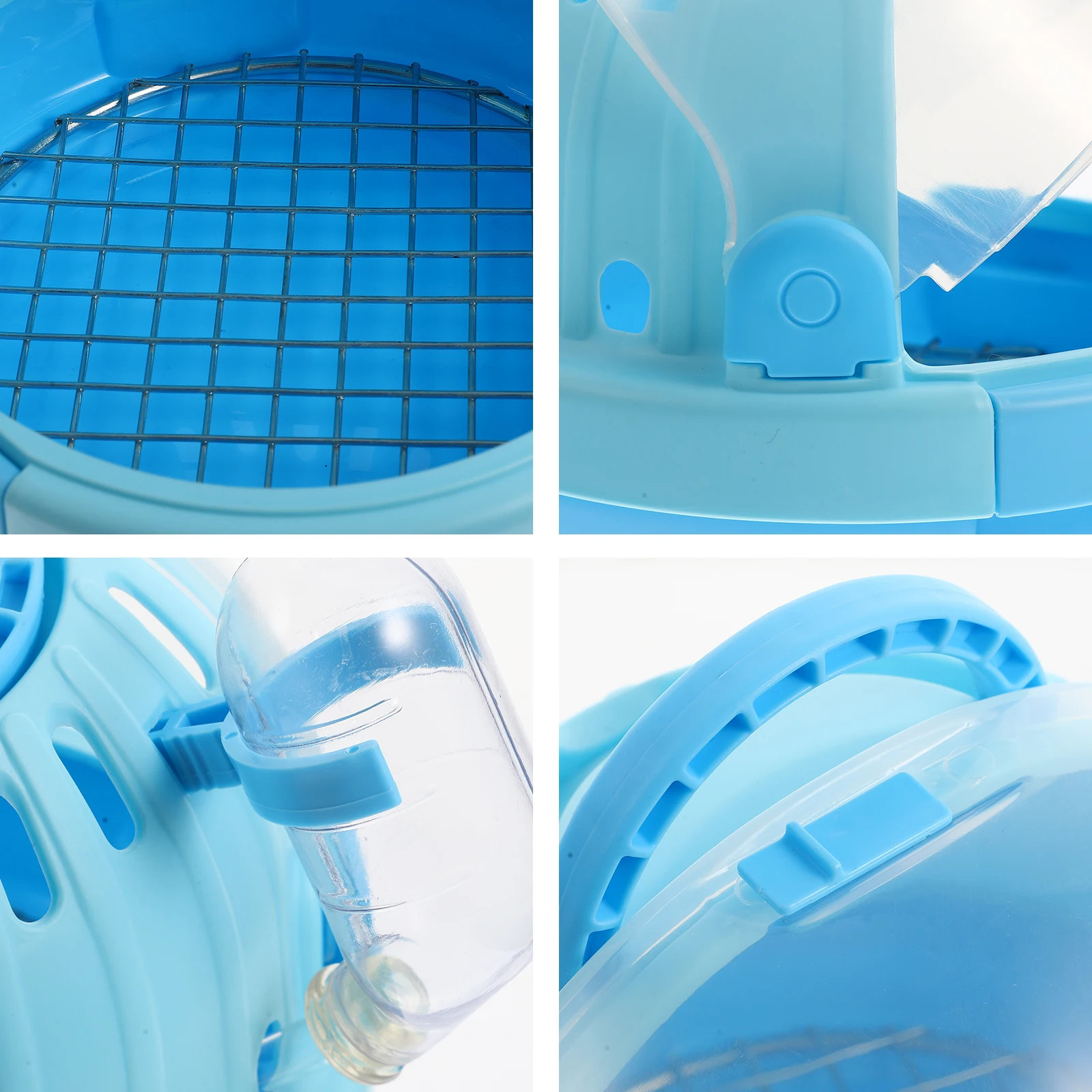 

1 Set With Lightweight Handheld Carrier For Parrot Hamster Portable Pet Cage For Walking Grooming Hospital