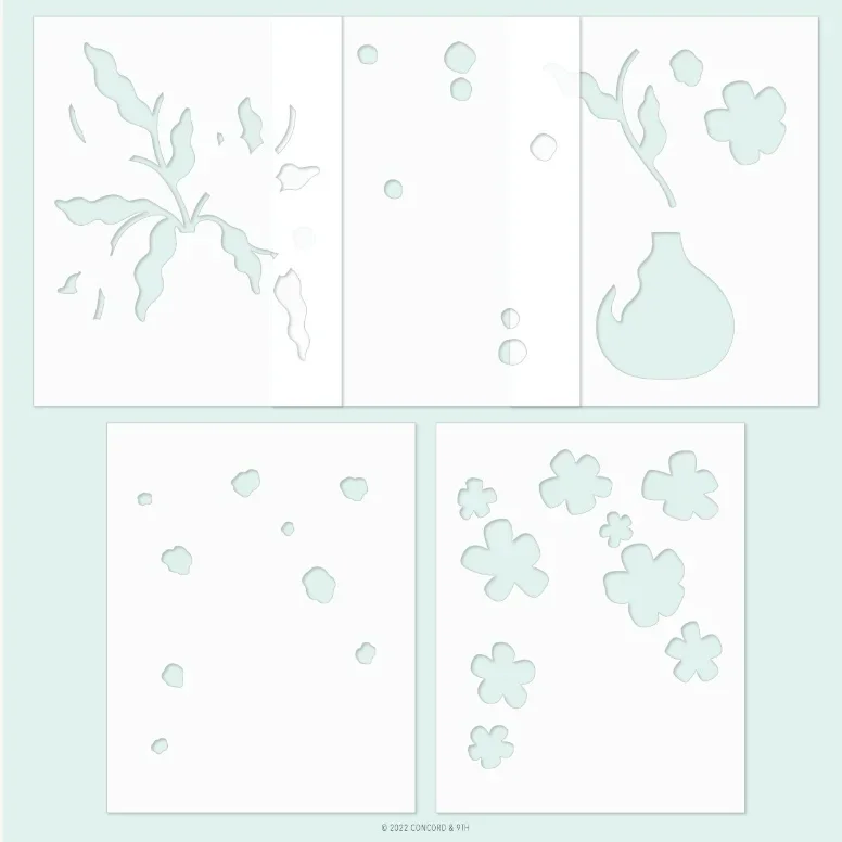 Flowers Filled with Joy Laying Spring Print Metal Cutting Dies Stamps Stencil Scrapbooking Diary Embossing Diy Greeting Card