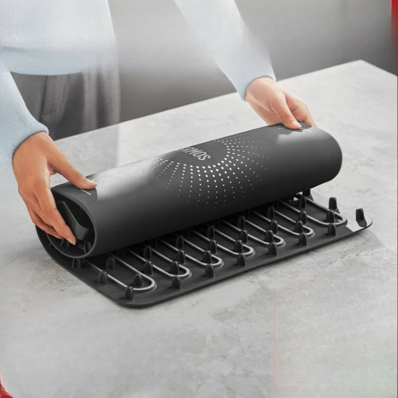 Folding flexible heating board heating meal artifact hot cutting board household meal insulation pad 2025 new