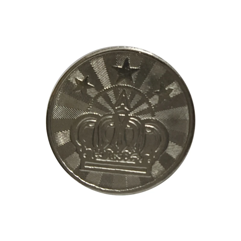 

100pcs Arcade Game Coin Token Stainless Steel Coin Tokens Crown for Arcade MAME JAMMA Cabinet Vending Machine Car-Washing Tokens