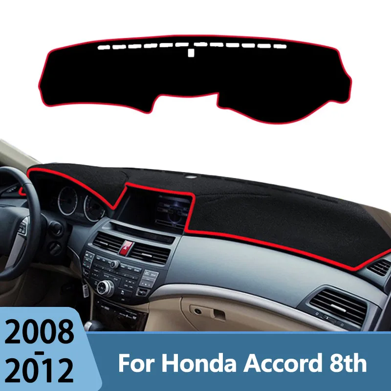 

For Honda Accord 8th 2008 2009 2010 2011 2012 Car Dashboard Cover Mat Sun Shade Anti-UV Pad Rug Panel Mat Carpets Accessories