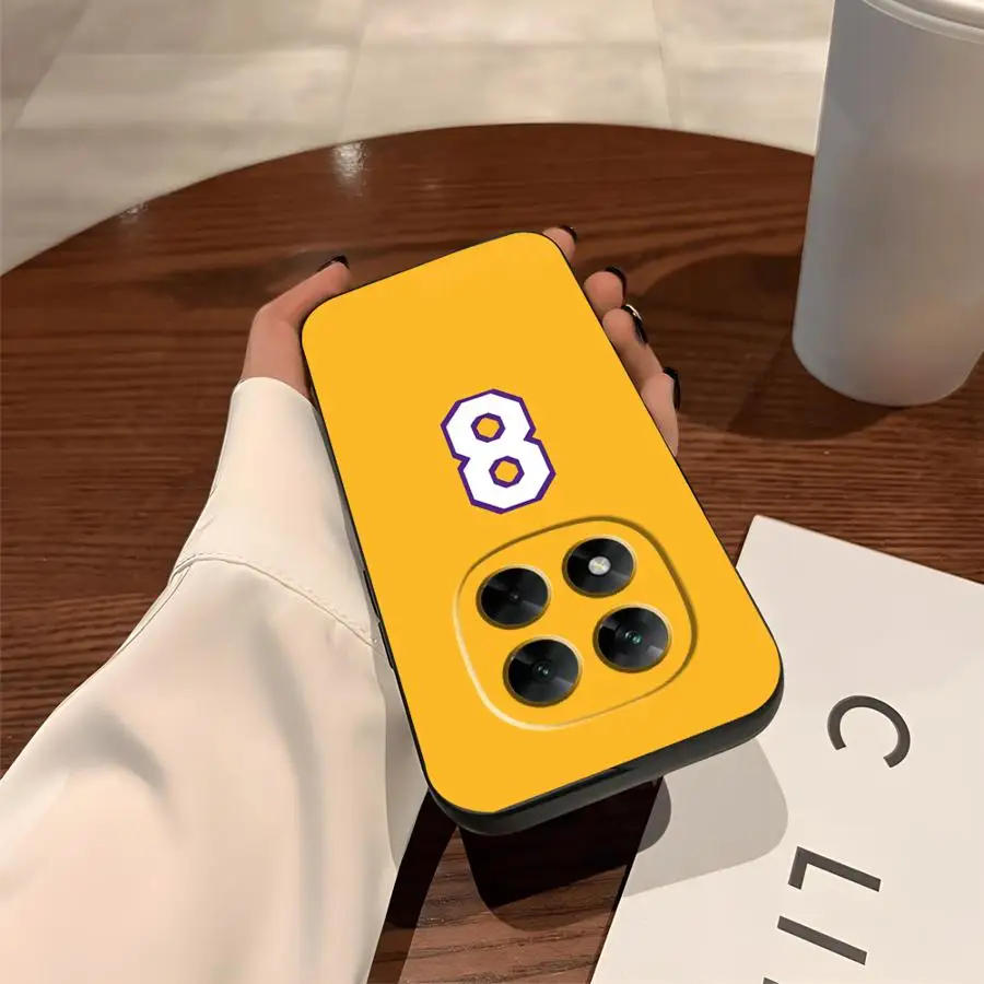 حافظة لهاتف Xiaomi Redmi Note 13 14 Pro Plus 9 10 11 12 Pro 12s 9S 11s 7 8 10S رقم كرة السلة