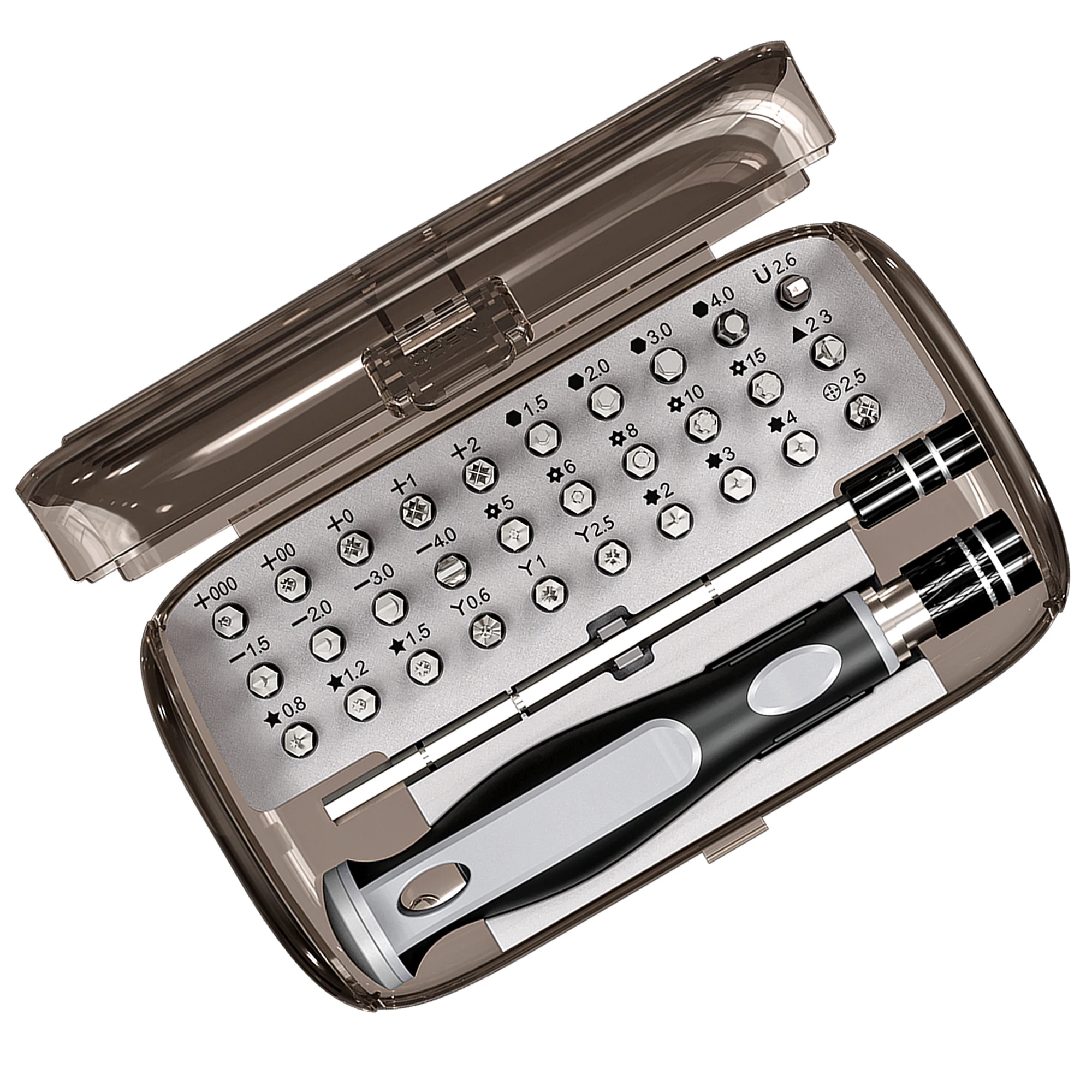 

Набор магнитных отверток 32 в 1, включая 30-позиционный набор инструментов для прецизионного обслуживания.