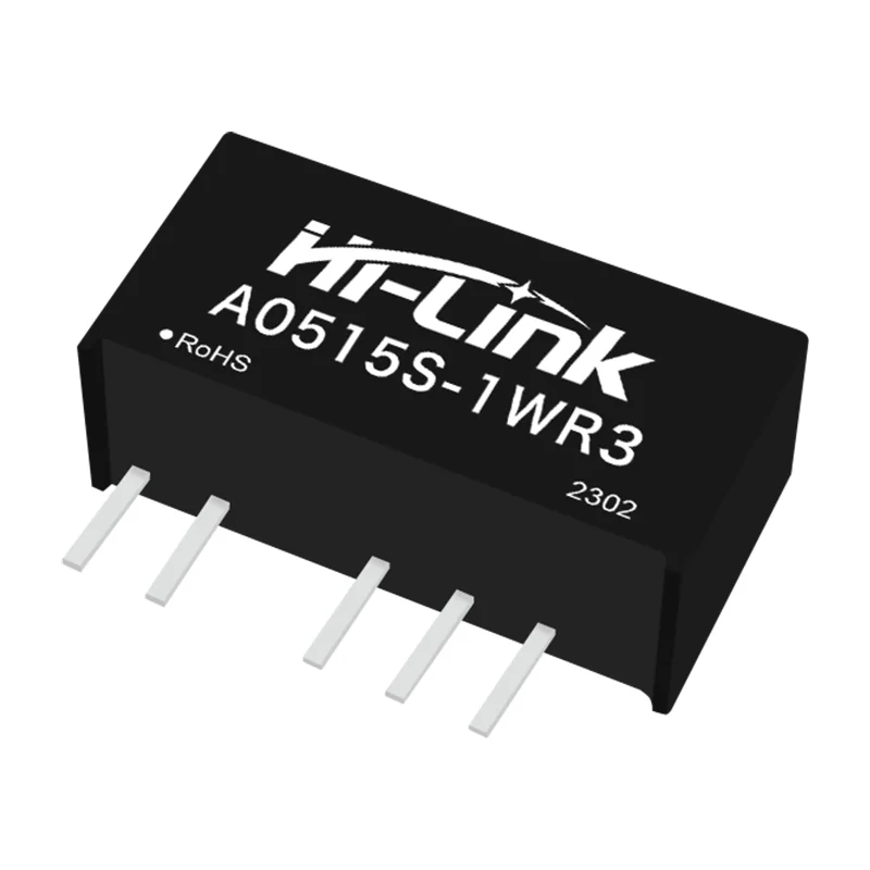 

Hi-Link Hot Sale Small Size 1W 100pcs A0515S-1WR3 5V To 15V Smart Home Isolated Unregulated DC-DC Power Supply Module