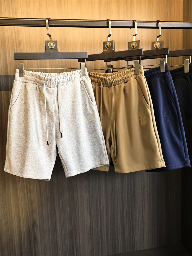 

Men's Casual ort Pants Breathable Comfortable Summer 2025 Faion Urban Sle Loose Fit Five-Quarter Length Pure Color