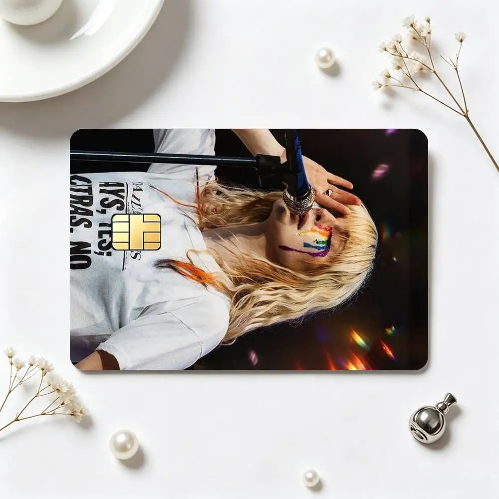 p-Paramore Pop-Punk B-Band  Credit Card HD Stickers Small Chip Waterproof Sticker Game Card Decal Gift