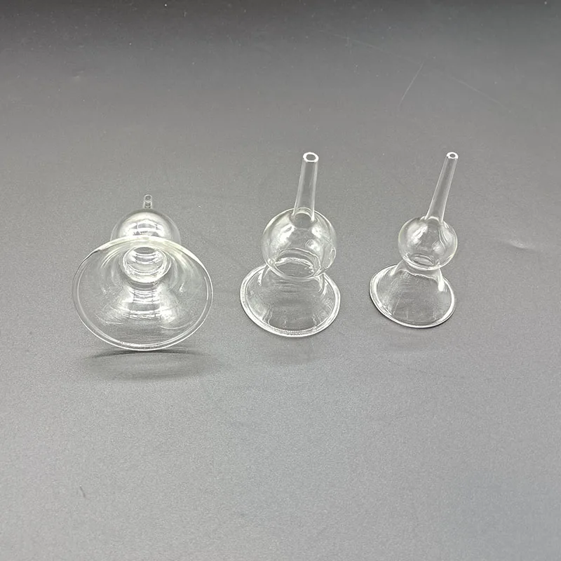 كوب مكنسة كهربائية زجاجية مع مرشح أنبوب للجسم آلة الحجامة شفط الأنابيب التصريف اللمفاوي الظهر الرقبة الذراع الساق تدليك الحلمة الرعاية