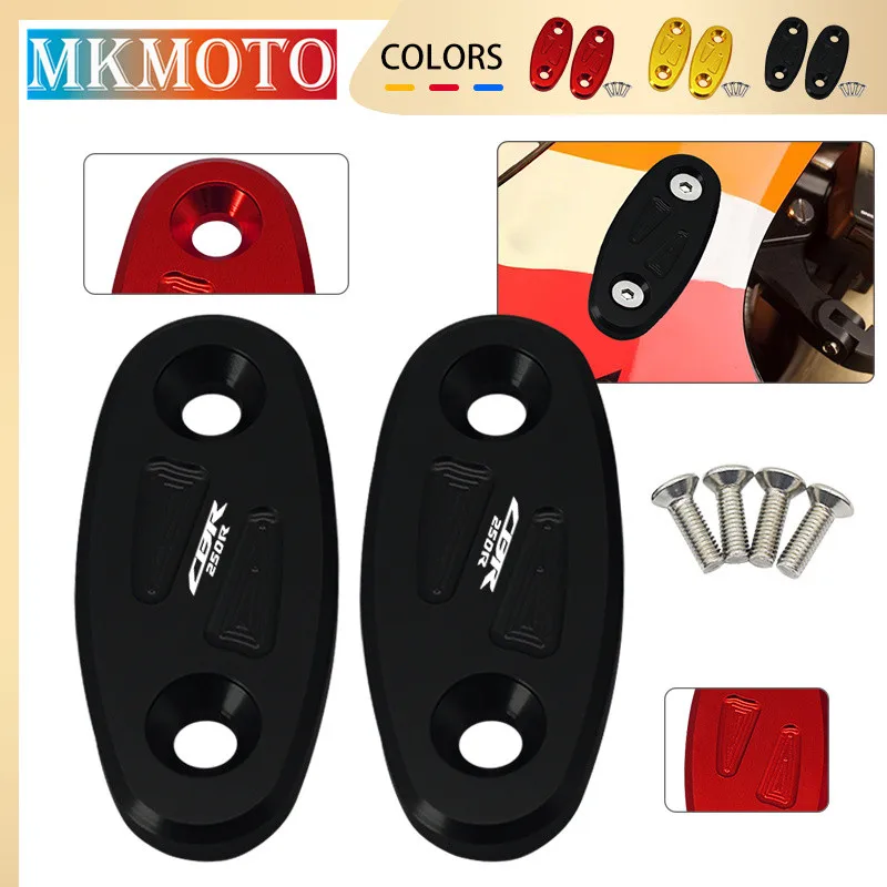 

Newlest For Honda CBR250R CBR300R CBR500R CBR650R CBR650F Motorcycle CNC Mirror Driven Cap Windscreen Mirror Eliminators Cover