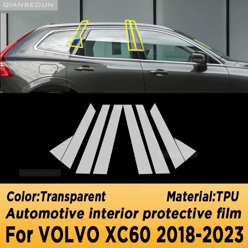 For VOLVO XC60 Hybrid 2018-2023 Gearbox Panel Navigation Screen Automotive Interior TPU Protective Film Cover Anti-Scratch