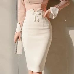Half Length Skirt with High Waist Hip Hugging Shaping Body Beautiful Buttocks Sexy One-step Base Plus Solid Color Size Skirt