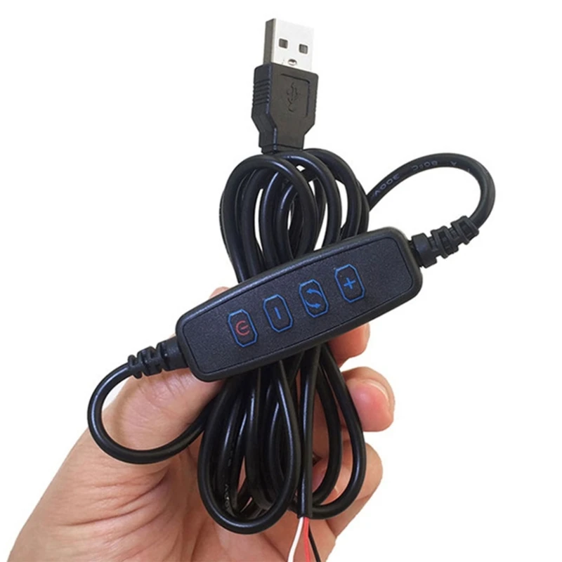 DC5V LED Dimmer Extension Cord USB-Port Power Supply Cable Dimming Controller Dropship