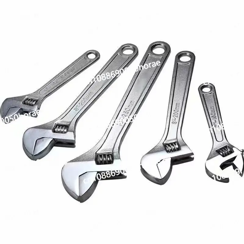 

Wrench Production Forging Polishing Chrome Plating Movable Wrench Hardware Tools Wholesale