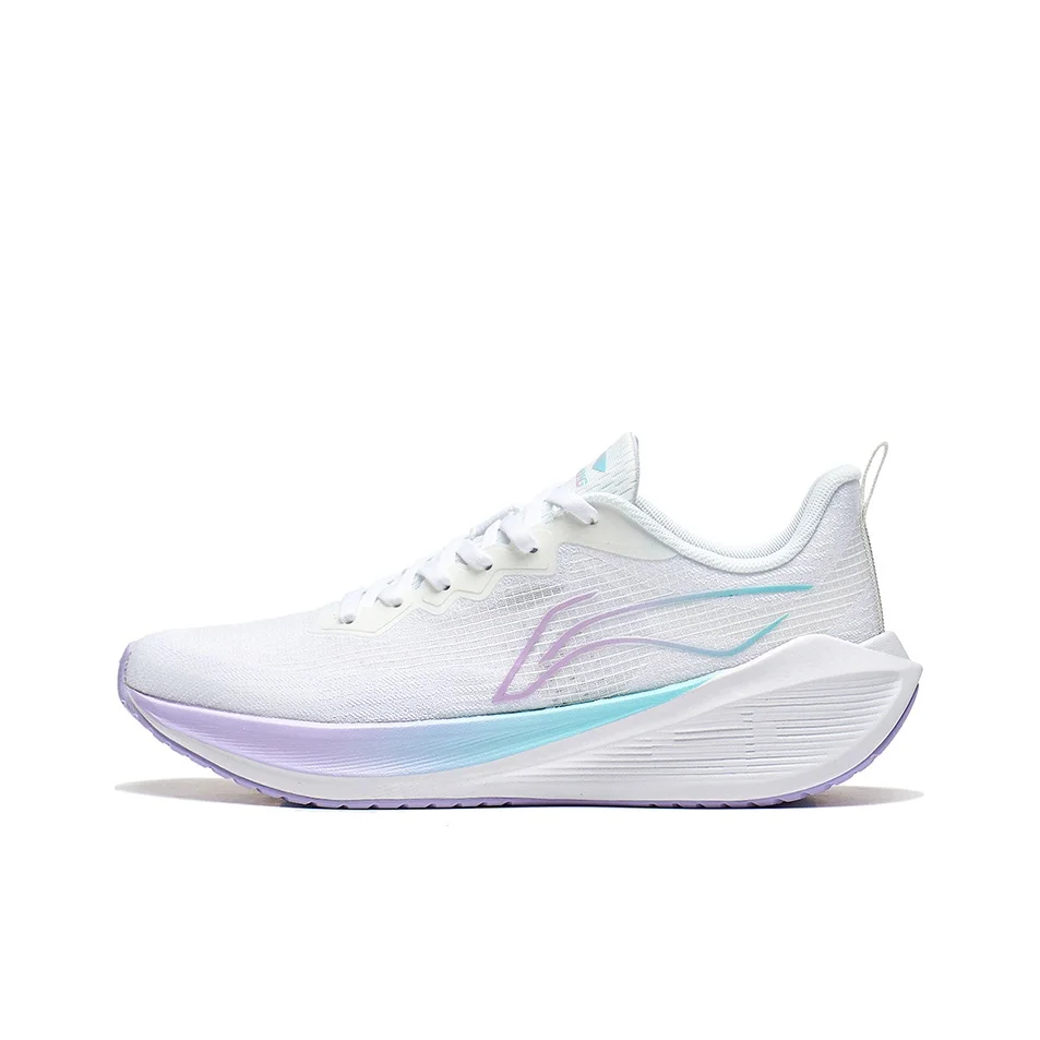 Li Ning Wuyue EVA Low top Casual Sprint Physical Fitness Test & Exam Running Shoes Women's Standard White ARST004-3
