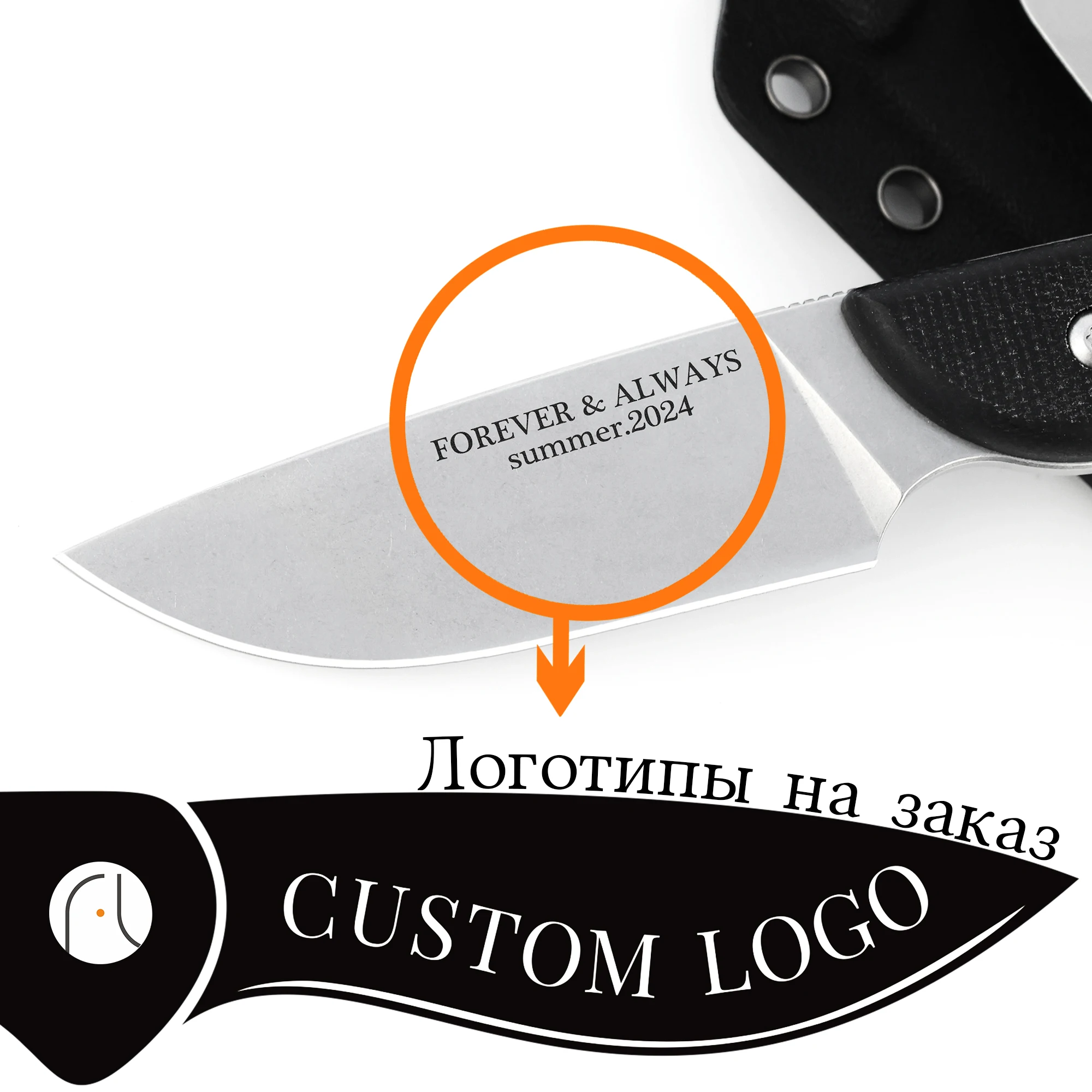 

Custom Logo Fixed Blades D2 Steel Micarta Gifts for Men Arrival Knives Full Tang Hunting Survival Tactical Camping Bushcraft EDC