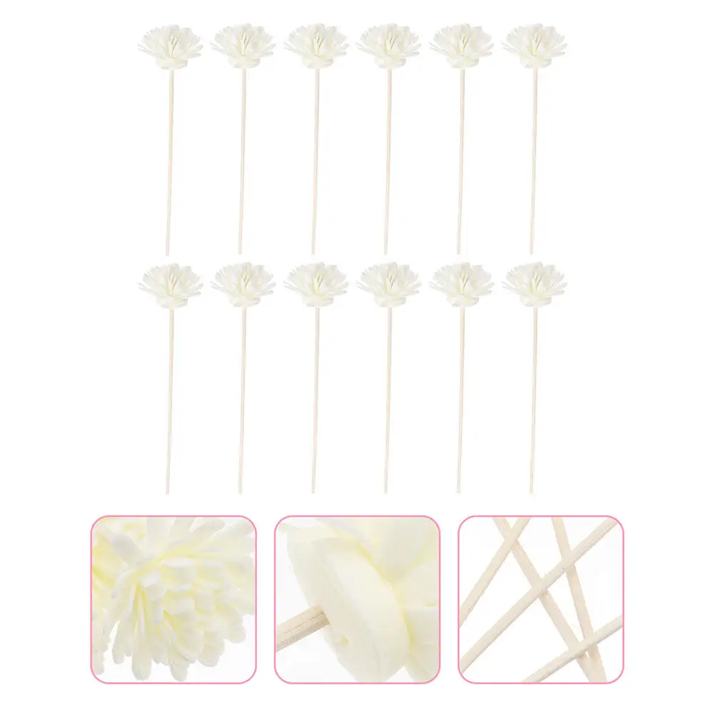 

10Pcs Simulated Flower Aroma Sticks Diffuser Refill Sticks Natural Reed for Essential Oil Home Decor Relaxing Fragrance