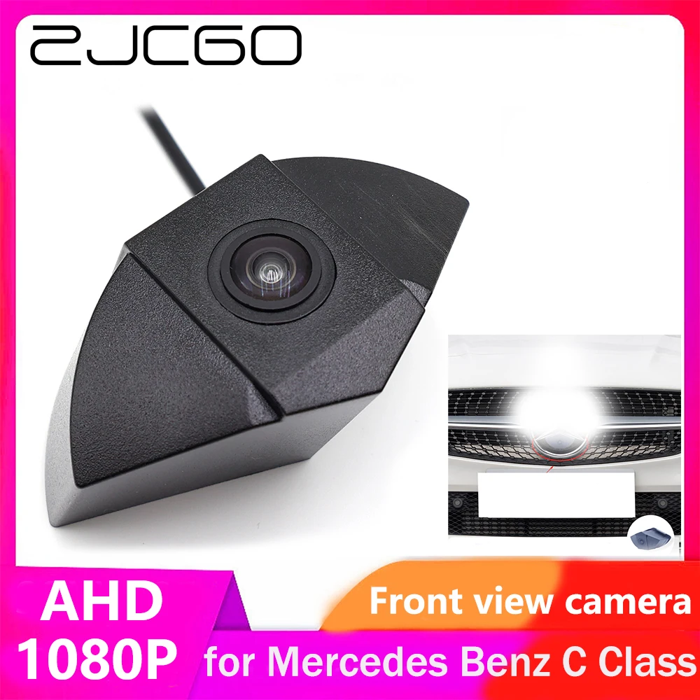 

ZJCGO AHD CVBS 1080P 170° Car LOGO Parking Front View Camera for Mercedes Benz C Class W204 C180 C200 C230 C250 2008~2015