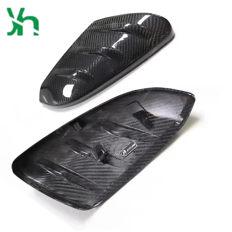 ホンダ 10 世代目シビック 2016-21 用ドライカーボンファイバーリアビューカバー交換品