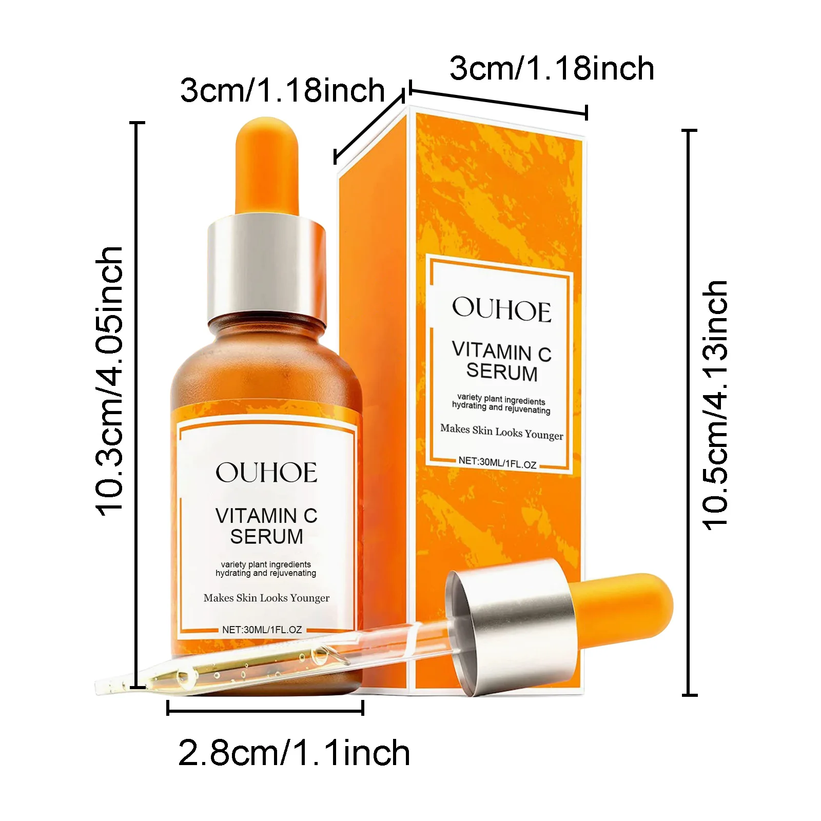Vitamin C Facial Essence Delighting Fine Line Nasolabial Firming Facial Skin Anti-Aging Essence