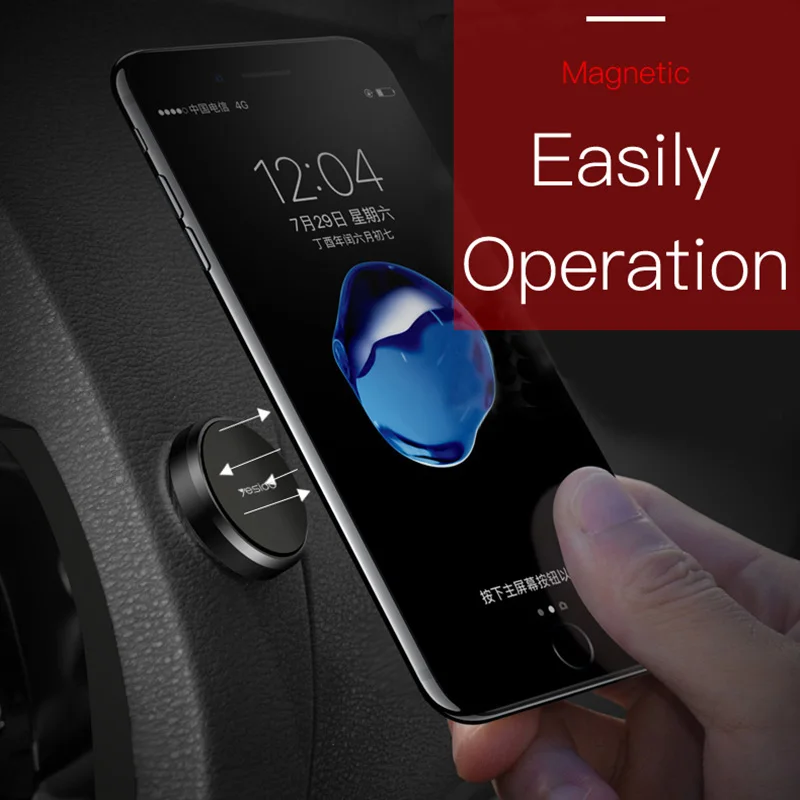 YESIDO سيارة المغناطيس الهاتف المحمول الملاحة البسيطة المدمجة المغناطيسي قوس دائري سبائك الزنك سيارة قوس 2025 جديد