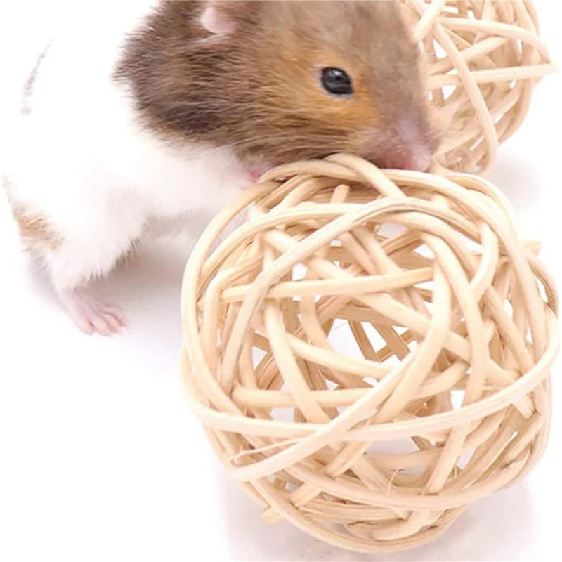 Mainan Aktivitas Hewan Kecil, Mainan Kunyah Bermain Hewan Peliharaan untuk Kelinci Kelinci Guinea Pig Gerbils, 12 Pack-AA25