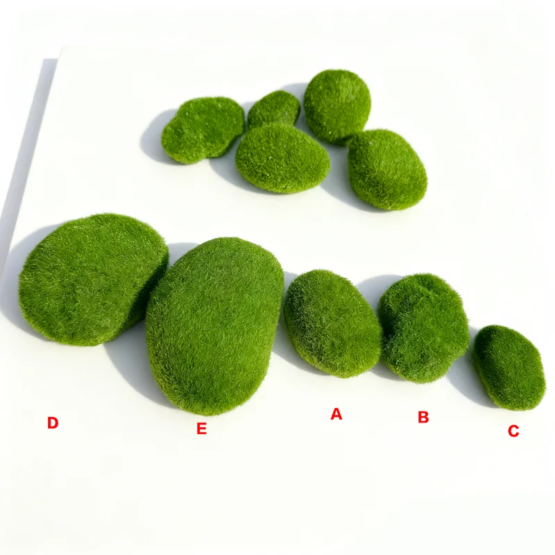 Simulated moss foam stones grass blocks Micro Landscape Architecture Sand Table Platform Decoration Handmade DIY Material