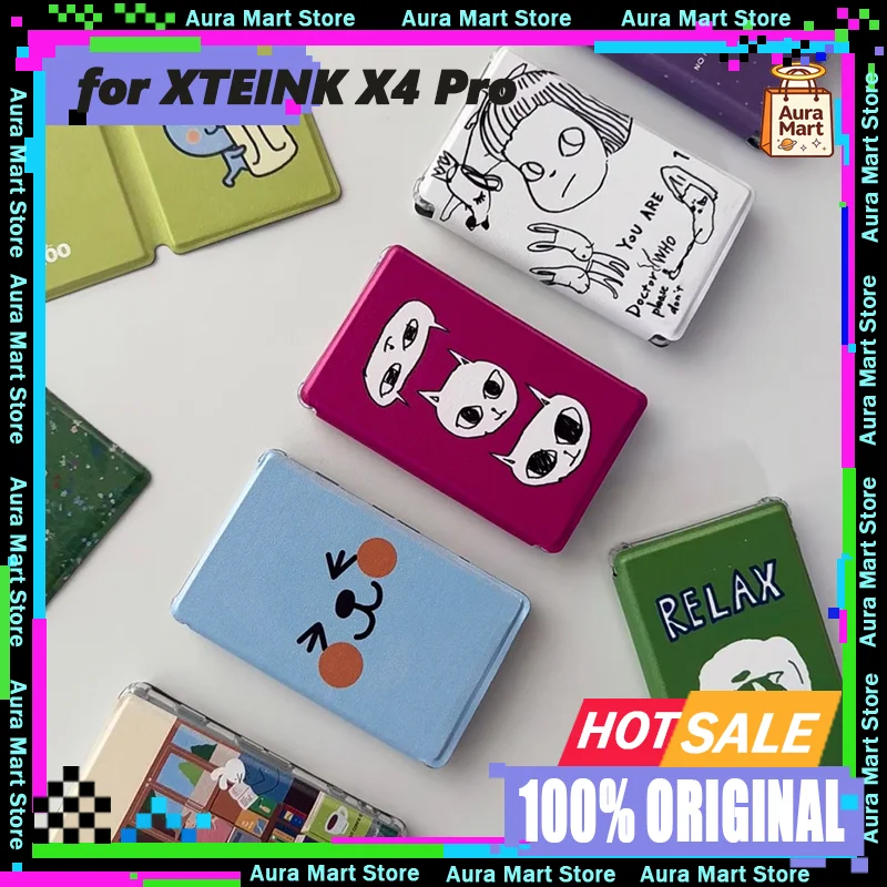 Magnetic Protective Case for XTEINK X4 Multicolor Reader Protective Cover for Xtrink X4 E-ink Electronic Reader Accessories